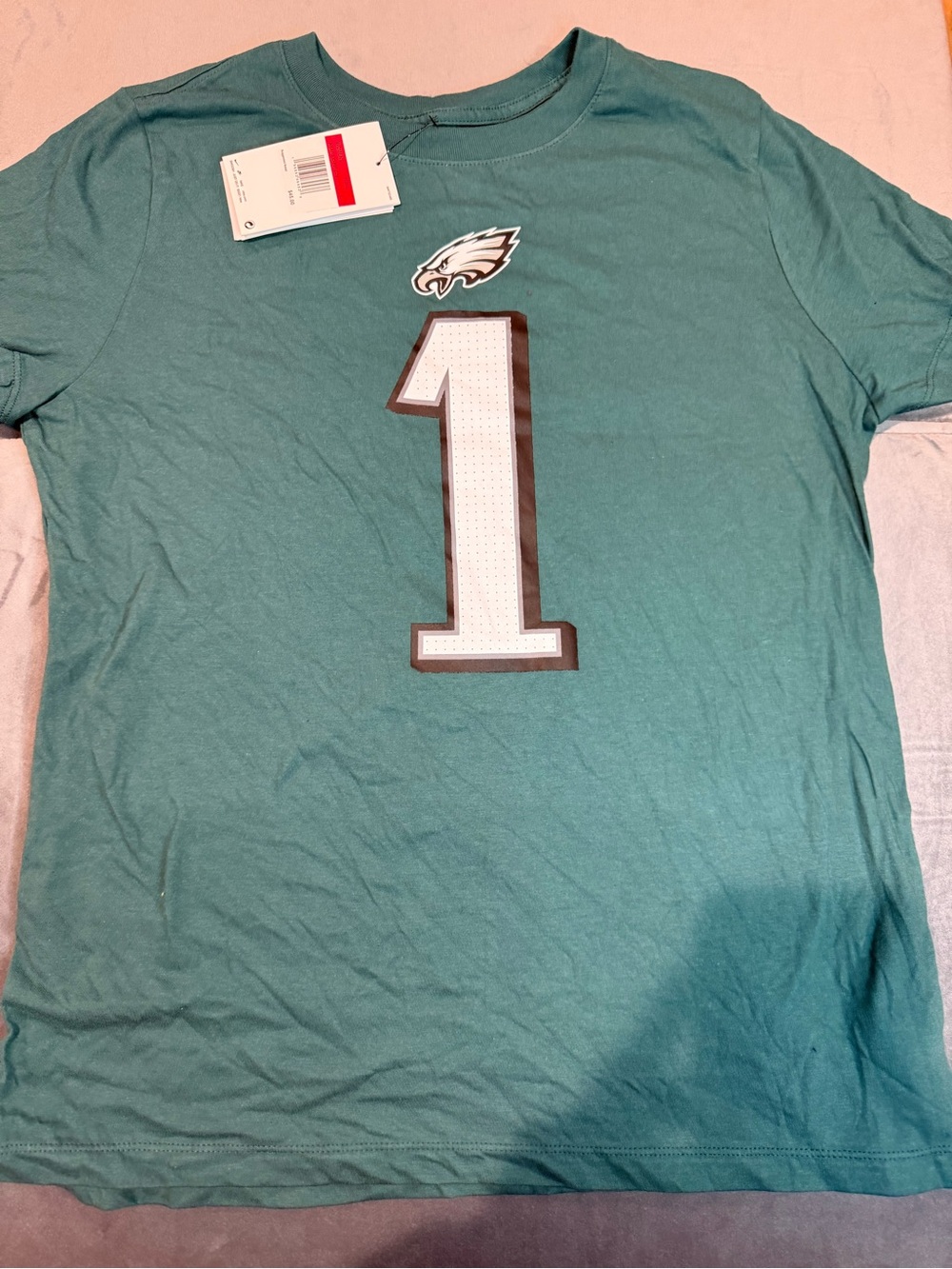 Nike Jalen Hurts Short Sleeve Tee with #1 Front Graphic